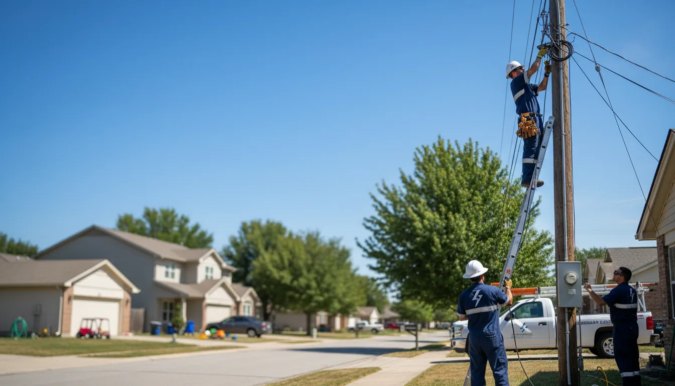 Residential electrician providing installation services in Wrightsville, AR